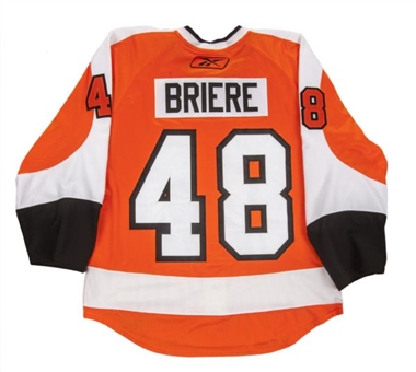 2009-10 Daniel Briere Philadelphia Flyers Game Used Home Jersey (Flyers/MeiGray)